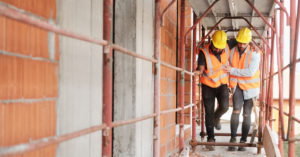 Worker injured at construction site eligible for workers compensation benefits.