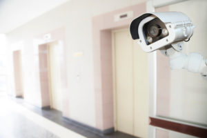 A security camera is out of range of an assault in an apartment in Georgia.