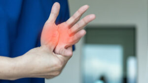 Tingling, numbness, weakness, or pain of the fingers and wrist after accident